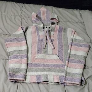 EARTHBOUND Pastel Striped Hooded Sweater